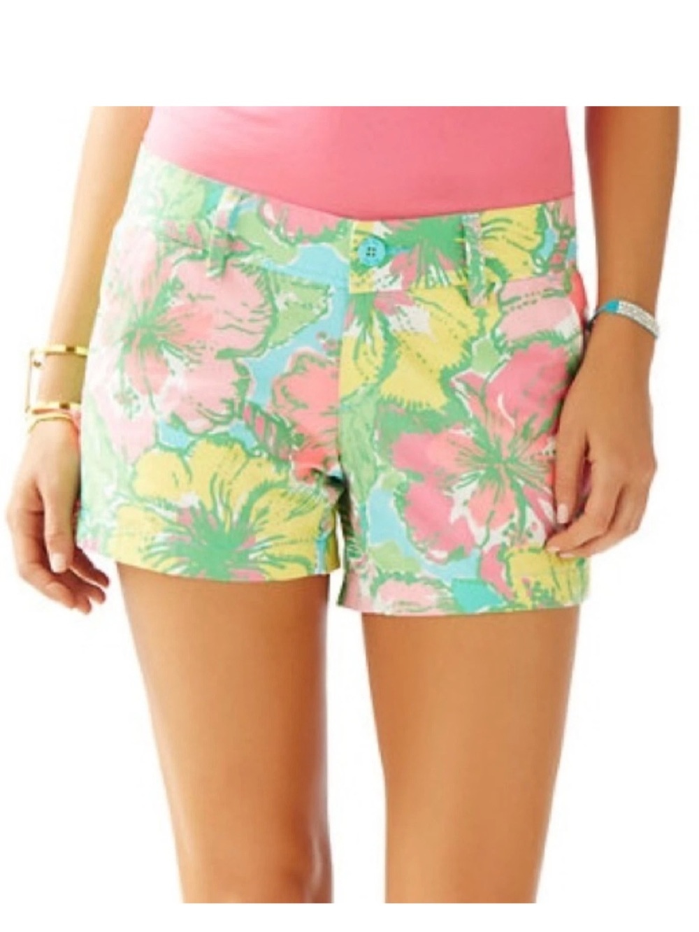 LILLY PULITZER CALLAHAN SHORTS IN BIG FLIRT 0